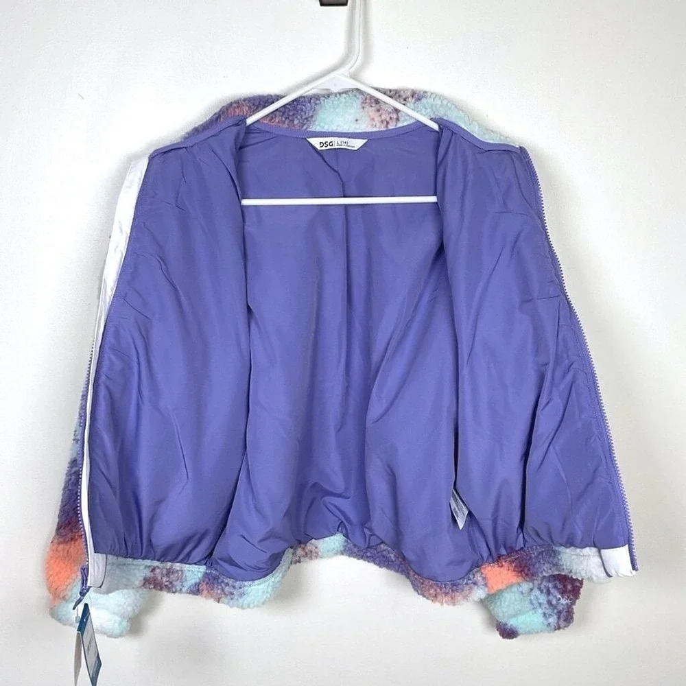 DSG Girls Sherpa‎ Cozy Full Zip Jacket Size Large (14)